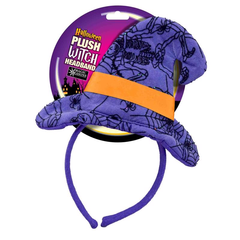 Shawshank LEDz Plush Witch Headband 1 pk, Pack of 8