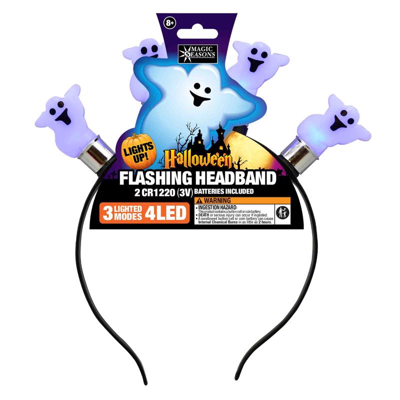 Shawshank LEDz Halloween Flashing Headband 1 pk, Pack of 12