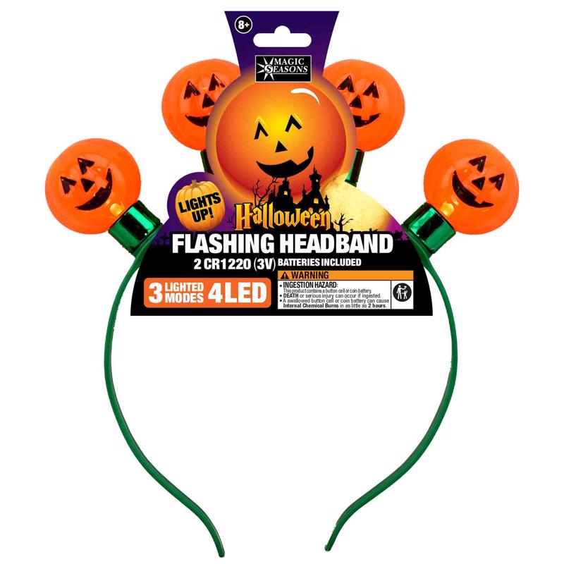 Shawshank LEDz Halloween Flashing Headband 1 pk, Pack of 12