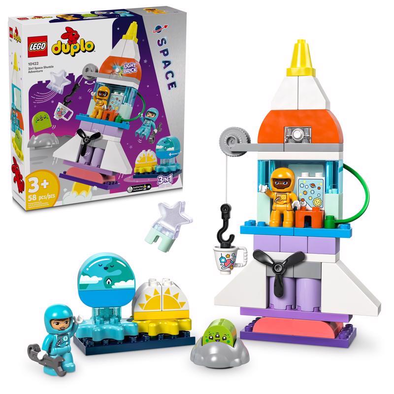 LEGO DUPLO 3in1 Space Shuttle Adventure Building Set Multicolor 58 pc