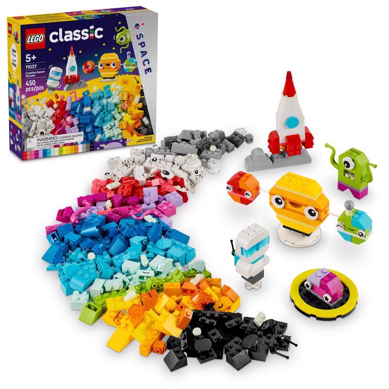 LEGO Classic Creative Space Planets Building Set Multicolor 450 pc