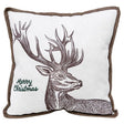 Celebrations Home Merry Christmas Deer Pillow 16 in., Pack of 4