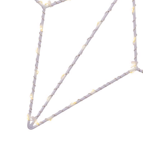 Celebrations LED Warm White Star Silhouette 15 in. Hanging Decor