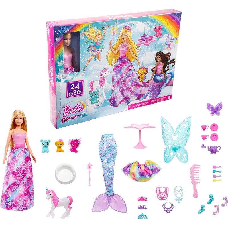 Barbie Dreamtopia Advent Calendar Assorted, Pack of 4