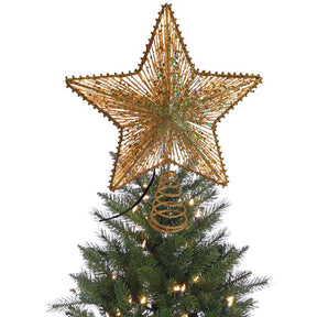 Celebrations LED Gold Star Tree Topper 11.5 in., Pack of 4
