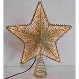 Celebrations LED Gold Star Tree Topper 11.5 in., Pack of 4