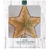 Celebrations LED Gold Star Tree Topper 11.5 in., Pack of 4