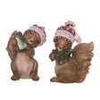 Transpac Multicolored Squirrel Figurine 7 in., Pack of 12