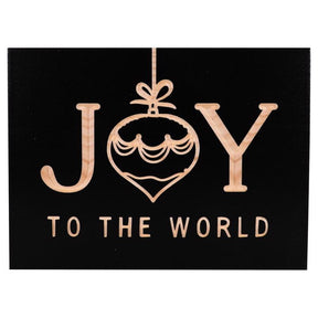 P Graham Dunn Black Joy To The World Word Block 5 in., Pack of 4