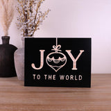 P Graham Dunn Black Joy To The World Word Block 5 in., Pack of 4