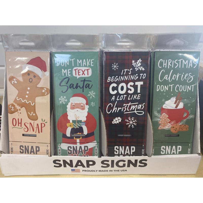 P Graham Dunn Assorted Snap Sign Table Decor, Pack of 24