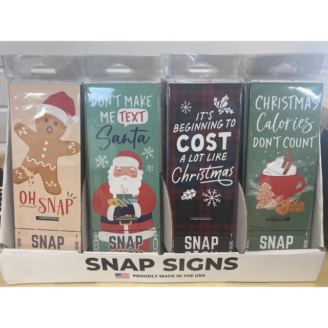 P Graham Dunn Assorted Snap Sign Table Decor, Pack of 24