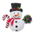 FC Young Tinsel Snowman Hanging Decor 19 in., Pack of 12
