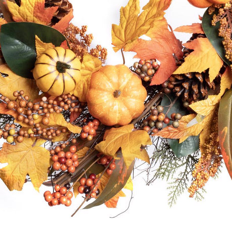 Celebrations 24 in. Unlit Fall Wreath, Pack of 4