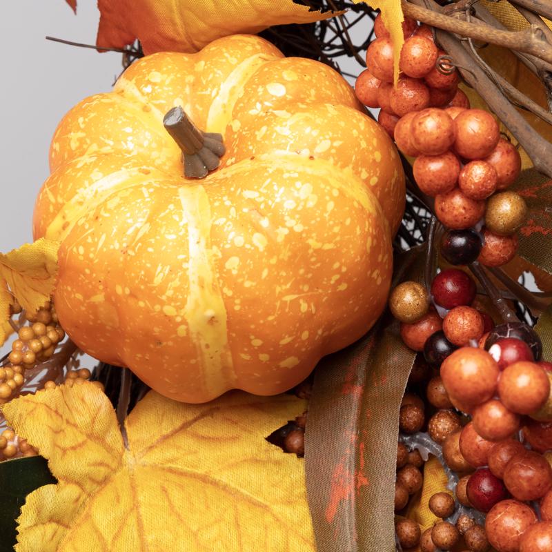 Celebrations 24 in. Unlit Fall Wreath, Pack of 4