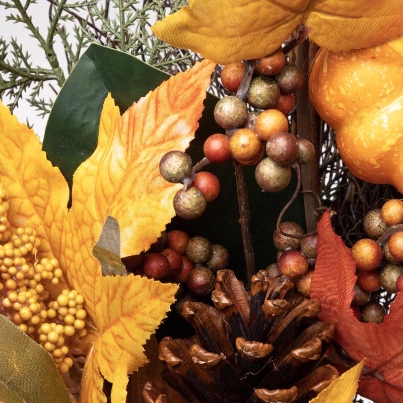 Celebrations 24 in. Unlit Fall Wreath, Pack of 4