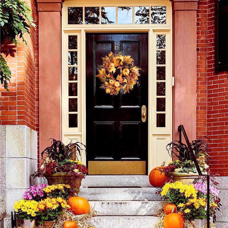 Celebrations 24 in. Unlit Fall Wreath, Pack of 4