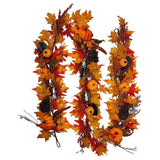 Celebrations 9 ft. Unlit Fall Leaves Garland, Pack of 4