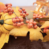 Celebrations 9 ft. Unlit Fall Leaves Garland, Pack of 4