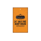 Celebrations 24 in. Unlit Pine and Berry Wreath, Pack of 4