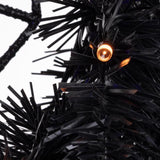 Celebrations Orange/Purple 65 ct 24 in. LED Prelit Black Spider Wreath, Pack of 4