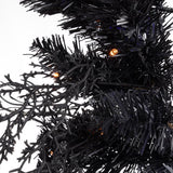 Celebrations Orange/Purple 65 ct 24 in. LED Prelit Black Spider Wreath, Pack of 4