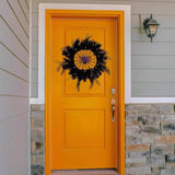 Celebrations Orange/Purple 65 ct 24 in. LED Prelit Black Spider Wreath, Pack of 4