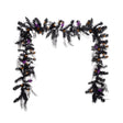 Celebrations Orange 50 ct 10 ft. LED Prelit Spider Garland, Pack of 4