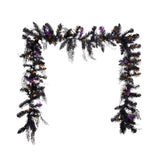 Celebrations Orange 50 ct 10 ft. LED Prelit Spider Garland, Pack of 4