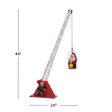 Mr. Christmas LED Santa's Christmas Crane Animated Decor 44 in.