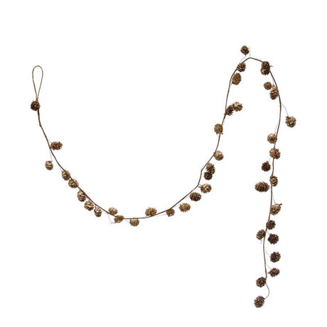 Creative Co-Op 6 ft. L Natural Pine Cone Garland, Pack of 12