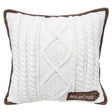Celebrations Home Brown/White Cozy Knit Pillow 16 in., Pack of 4
