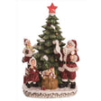Transpac Tree w/Santa & Children Table Decor 17 in., Pack of 2