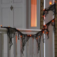 Celebrations Orange 25 ct 9 ft. LED Gauze Garland, Pack of 12