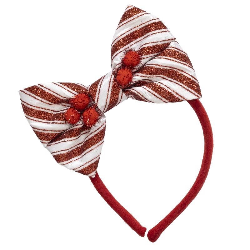 Dyno 7.5 in. Poms-glitter Headband 1 pk, Pack of 12