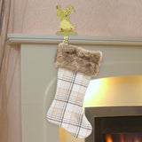 Dyno Plaid Christmas Stocking 20 in., Pack of 12