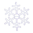 Celebrations LED Blue Snowflake 36 in. Hanging Decor