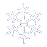 Celebrations LED Blue Snowflake 36 in. Hanging Decor