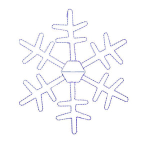 Celebrations LED Blue Snowflake 36 in. Hanging Decor
