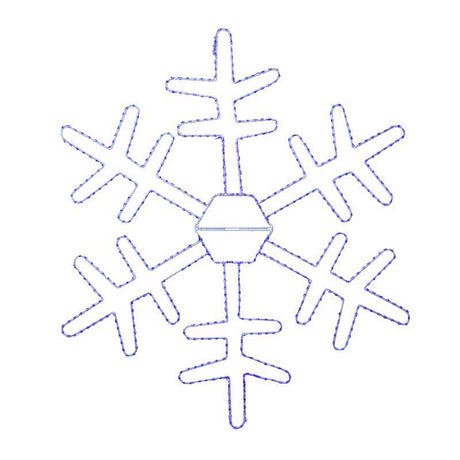 Celebrations LED Blue Snowflake 36 in. Hanging Decor