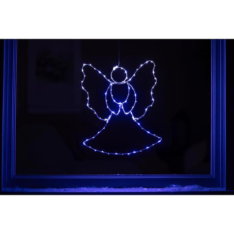 Celebrations LED Multi Angel Silhoutte 13 in. Hanging Decor