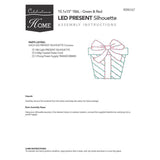 Celebrations LED Multi Present Silhouette 15 in. Hanging Decor