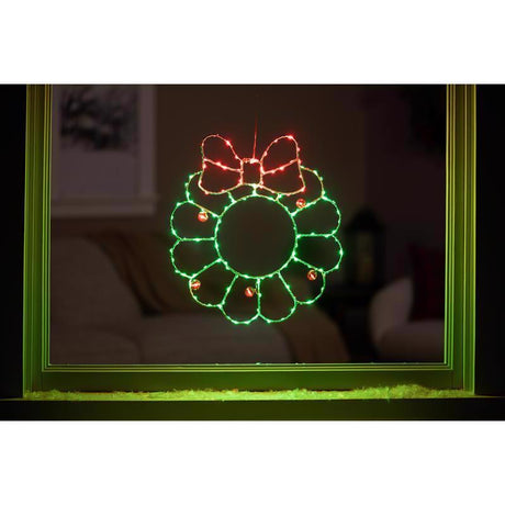 Celebrations LED Multi Wreath Silhouette 15 in. Hanging Decor