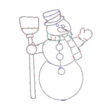 Celebrations LED Multi Snowman Silhouette 17 in. Hanging Decor