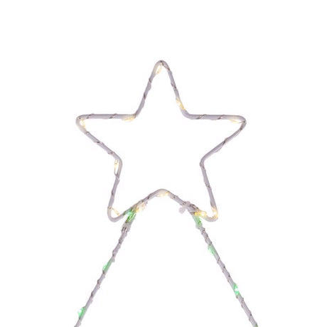 Celebrations LED Multi Christmas Tree Silhouette 17 in. Hanging Decor