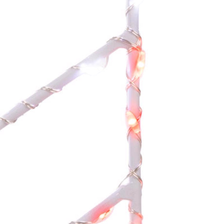 Celebrations LED Red/White Candy Cane Silhouette 15 in. Hanging Decor