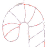 Celebrations LED Red/White Candy Cane Silhouette 15 in. Hanging Decor