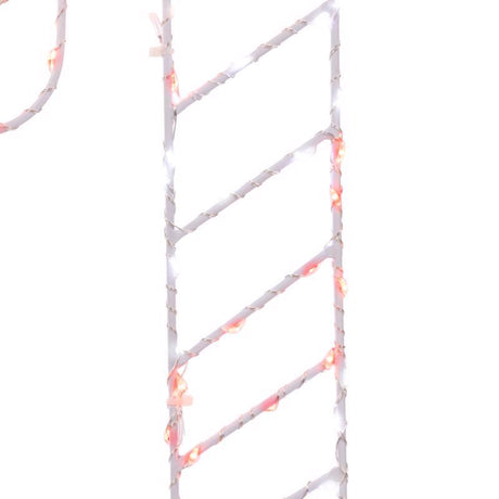 Celebrations LED Red/White Candy Cane Silhouette 15 in. Hanging Decor