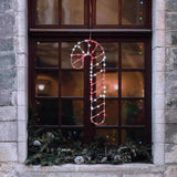 Celebrations LED Red/White Candy Cane Silhouette 15 in. Hanging Decor