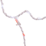 Celebrations LED Red/White Stocking Silhouette 15 in. Hanging Decor
